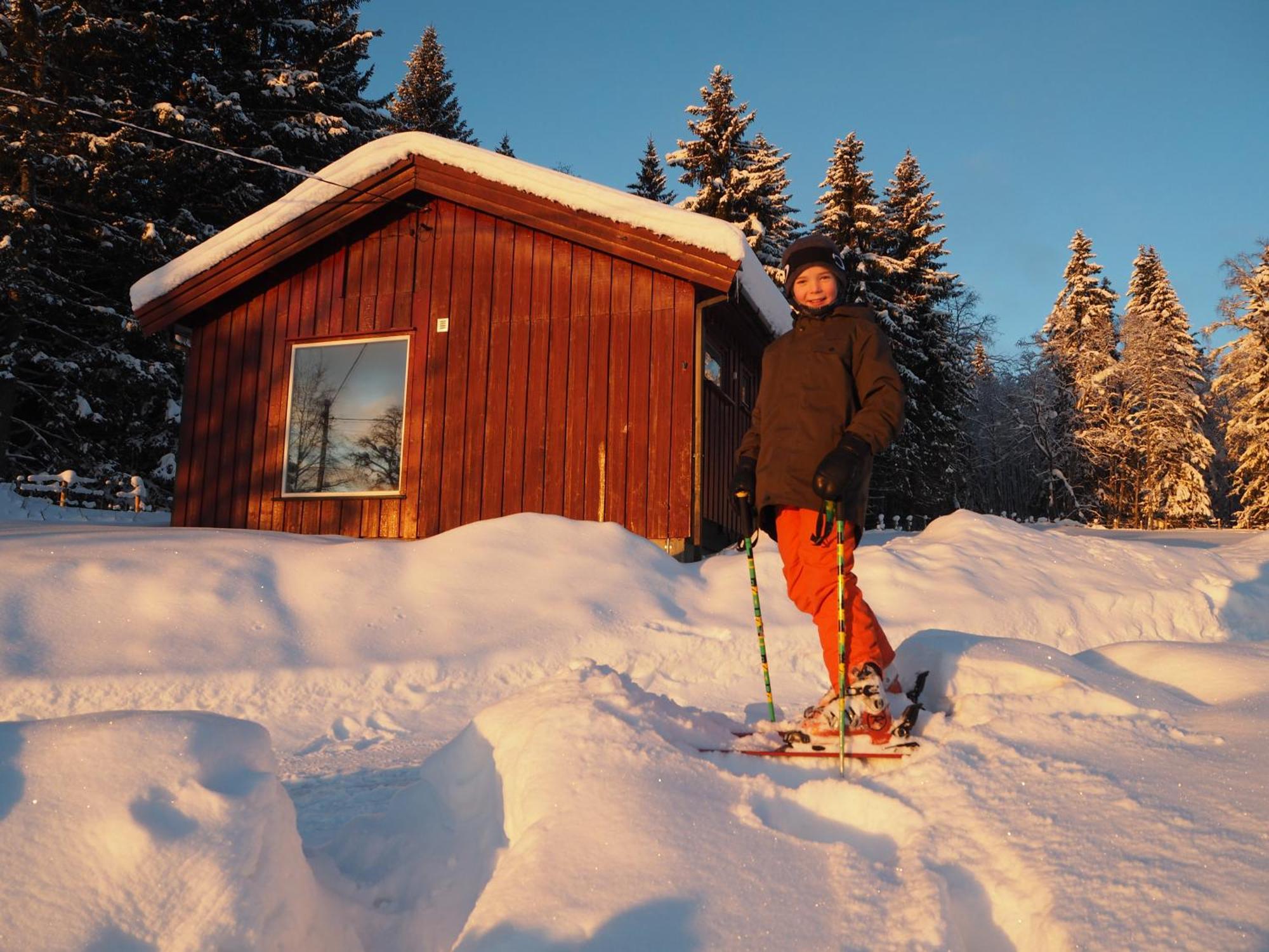 Cabin With Great View Close To Town And Ski Area Лиллехамер Экстерьер фото